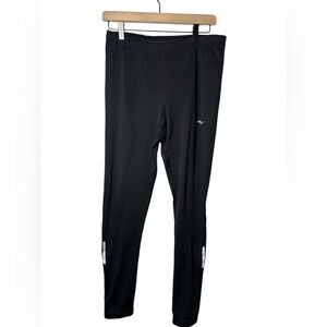 Saucony Men’s Black Running Tights Large – Reflective Ankle Stripes
